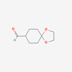 1,4-Dioxa-spiro[4.5]decane-8-carbaldehyde structure, CAS 93245-98-8