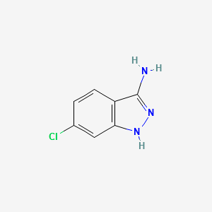 6-chloro-1H-indazol-3-amine structure, CAS 16889-21-7