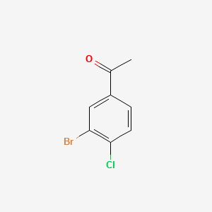 1-(3-Bromo-4-chloro-phenyl)-ethanone structure, CAS 54826-14-1