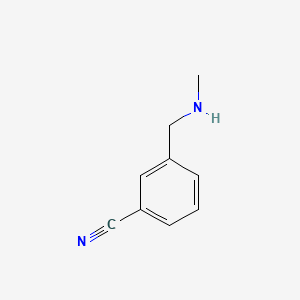 3-(methylaminomethyl)benzonitrile structure, CAS 90389-96-1