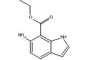 ethyl6-amino-1H-indole-7-carboxylate structure, CAS 174311-79-6