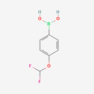 4-(difluoromethoxy)phenylboronicacid structure, CAS 688810-12-0