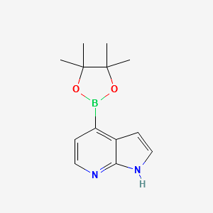 4-(4,4,5,5-tetramethyl-1,3,2-dioxaborolan-2-yl)-1H-pyrrolo[2,3-b]pyridine structure, CAS 942919-26-8