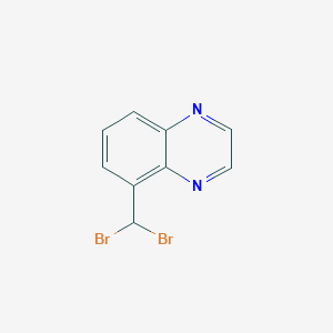 5-(dibromomethyl)quinoxaline structure, CAS 958994-25-7