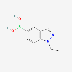 1-ethyl-1H-indazol-5-ylboronicacid structure, CAS 952319-70-9