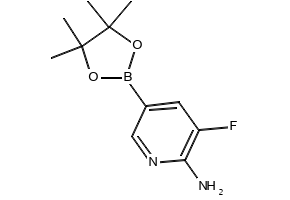 3-fluoro-5-(4,4,5,5-tetramethyl-1,3,2-dioxaborolan-2-yl)pyridin-2-amine structure, CAS 944401-75-6