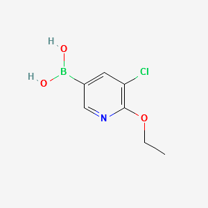 5-chloro-6-ethoxypyridin-3-ylboronicacid structure, CAS 1150114-68-3