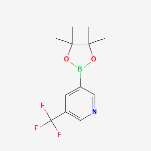 5-Trifluoromethylpyridine-3-boronicacidpinacolester structure, CAS 1084953-47-8