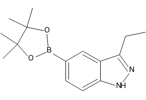 1H-3-ethyl-indazole-5-boronicacidpinacolester structure, CAS 864774-69-6