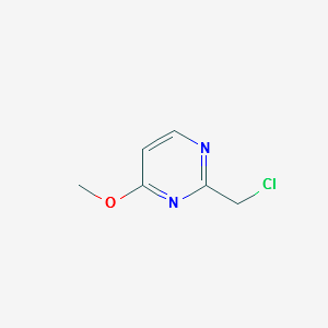 Pyrimidine,2-(chloromethyl)-4-methoxy-(9CI) structure, CAS 87273-20-9