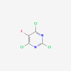 5-Fluoro-2,4,6-trichloropyrimidine structure, CAS 6693-08-9