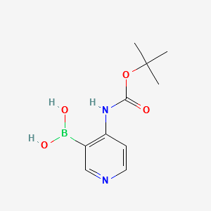 4-(tert-butoxycarbonylamino)pyridin-3-ylboronicacid structure, CAS 863752-59-4