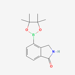 4-(4,4,5,5-tetramethyl-1,3,2-dioxaborolan-2-yl)isoindolin-1-one structure, CAS 765948-78-5