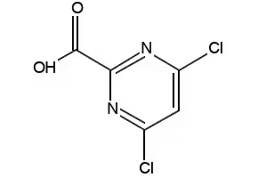4,6-Dichloro-2-Pyrimidinecarboxylicacid structure, CAS 684220-30-2