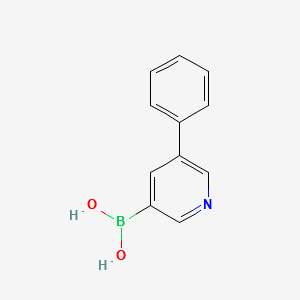 5-phenyl-3-pyridinylboronicacid structure, CAS 850991-38-7