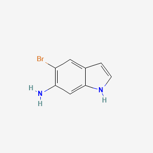 5-Bromo-1H-indol-6-ylamine structure, CAS 873055-33-5
