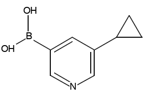 5-Cyclopropylpyridin-3-ylboronicacid structure, CAS 1044210-58-3