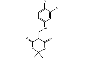 5-[(4-Bromo-phenylamino)-methylene]-2,2-dimethyl-[1,3]dioxane-4,6-dione structure, CAS 187278-01-9