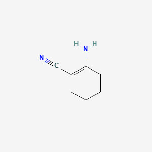 2-Amino-cyclohex-1-enecarbonitrile structure, CAS 15595-71-8