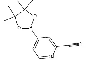 4-(4,4,5,5-tetramethyl-1,3,2-dioxaborolan-2-yl)picolinonitrile structure, CAS 741709-62-6