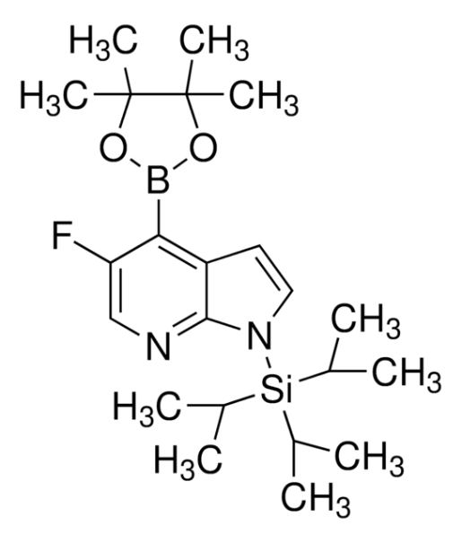 1-(methylsulfonyl)-5-(4,4,5,5-tetramethyl-1,3,2-dioxaborolan-2-yl)-1H-pyrrolo[2,3-b]pyridine structure, CAS 849068-22-0