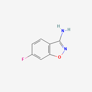 6-Fluoro-benzo[d]isoxazol-3-ylamine structure, CAS 177995-38-9