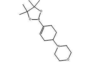 4-(4-(4,4,5,5-tetramethyl-1,3,2-dioxaborolan-2-yl)cyclohex-3-enyl)morpholine structure, CAS 1046793-56-9