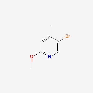 5-bromo-2-methoxy-4-methylpyridine structure, CAS 164513-39-7
