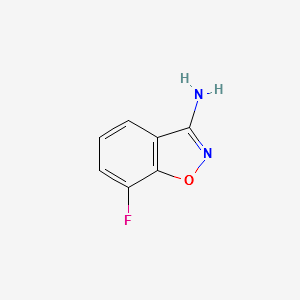 7-Fluoro-benzo[d]isoxazol-3-ylamine structure, CAS 268734-39-0
