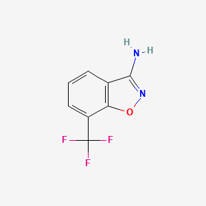 7-Trifluoromethyl-benzo[d]isoxazol-3-ylamine structure, CAS 229623-52-3
