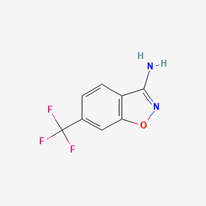 6-Trifluoromethyl-benzo[d]isoxazol-3-ylamine structure, CAS 81465-91-0