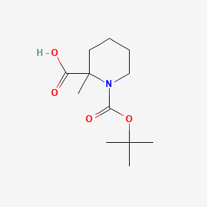 1-Boc-2-Methyl-2-piperidinecarboxylicacid structure, CAS 746658-74-2