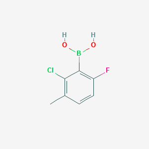 2-Chloro-6-fluoro-3-methylphenylboronicacid structure, CAS 352535-85-4