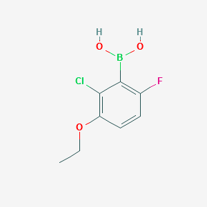 2-Chloro-3-ethoxy-6-fluorophenylboronicacid structure, CAS 957120-93-3