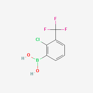 2-Chloro-3-(trifluoromethyl)phenylboronicacid structure, CAS 957061-11-9