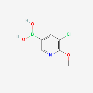 5-chloro-6-methoxypyridin-3-yl-3-boronicacid structure, CAS 942438-89-3
