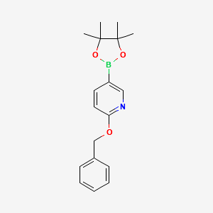 2-(benzyloxy)-5-(4,4,5,5-tetramethyl-1,3,2-dioxaborolan-2-yl)pyridine structure, CAS 832735-54-3