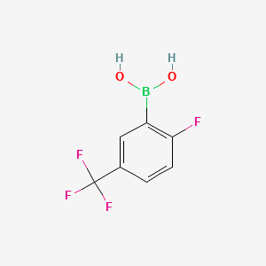 2-Fluoro-5-(trifluoromethyl)phenylboronicacid structure, CAS 352535-96-7