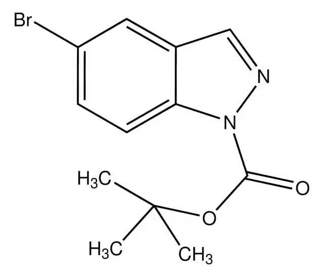 tert-butyl5-bromo-3-methyl-1H-indazole-1-carboxylate structure, CAS 552331-49-4