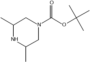 1-Boc-3,5-dimethylpiperazine structure, CAS 639068-43-2