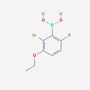 2-Bromo-3-ethoxy-6-fluorophenylboronicacid structure, CAS 849052-19-3