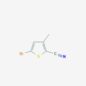 5-bromo-3-methylthiophene-2-carbonitrile structure, CAS 38239-48-4