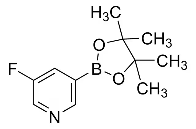 3-fluoro-5-(4,4,5,5-tetramethyl-1,3,2-dioxaborolan-2-yl)pyridine structure, CAS 719268-92-5