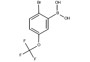 2-Bromo-5-(trifluoromethoxy)phenylboronicacid structure, CAS 957034-55-8