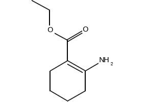 2-Amino-cyclohex-1-enecarboxylicacidethylester structure, CAS 1128-00-3