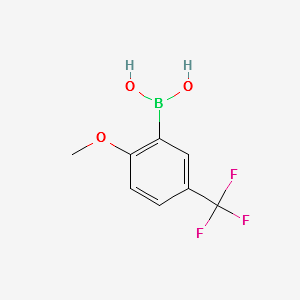 2-Methoxy-5-trifluoromethylphenylboronicacid structure, CAS 240139-82-6