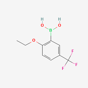 2-Ethoxy-5-trifluoromethylphenylboronicacid structure, CAS 850593-10-1