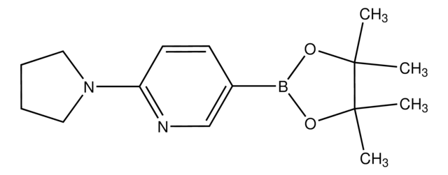 5-(4,4,5,5-tetramethyl-1,3,2-dioxaborolan-2-yl)-2-(pyrrolidin-1-yl)pyridine structure, CAS 933986-97-1