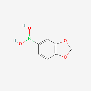 3,4-Methylenedioxyphenylboronicacid structure, CAS 94839-07-3