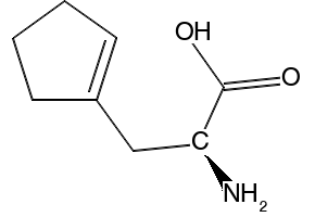 2-Amino-cyclopent-1-enecarboxylicacidmethylester structure, CAS 52909-60-1